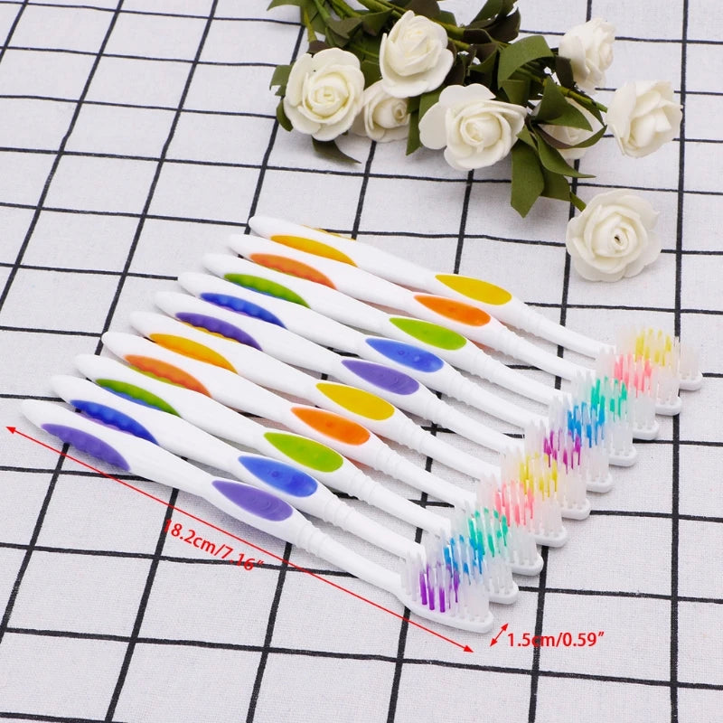 Ultra Soft Nano Toothbrush Set 10pcs