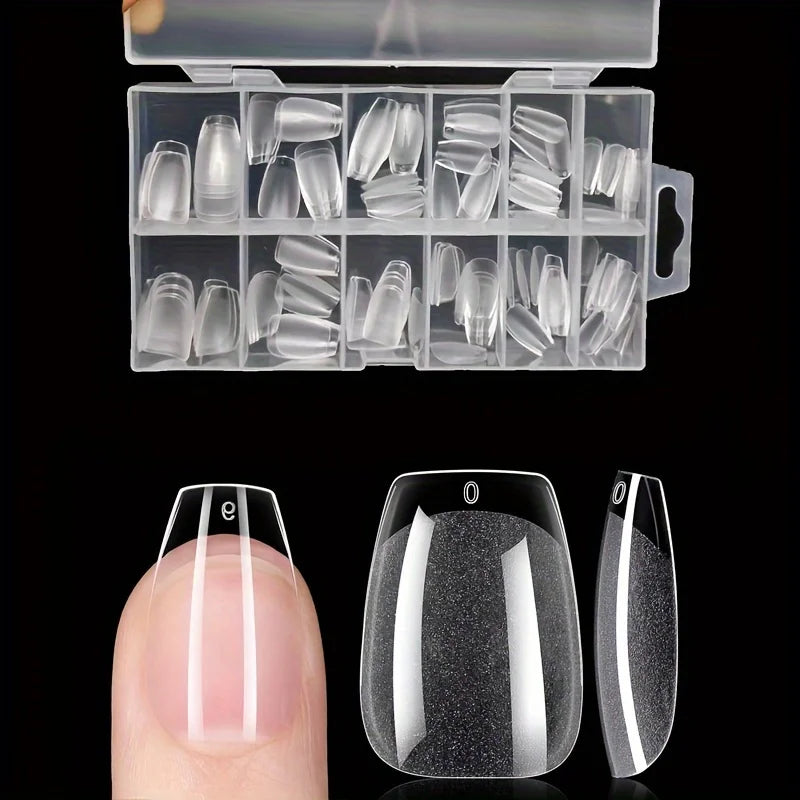 120Pcs Press On Nail Tips Full Cover Set Pro