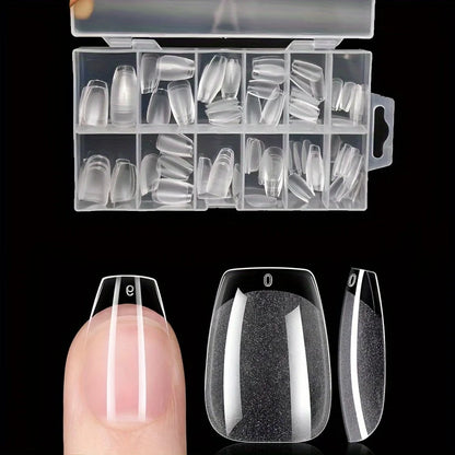 120Pcs Press On Nail Tips Full Cover Set Pro