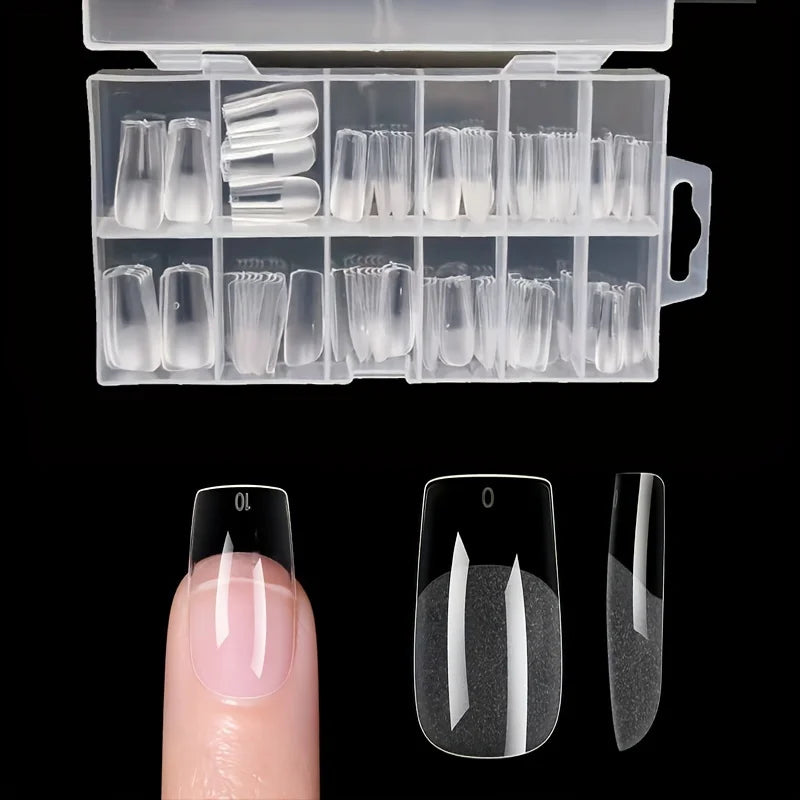 120Pcs Press On Nail Tips Full Cover Set Pro