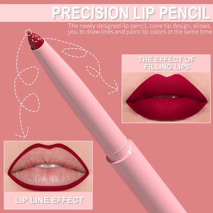 6pcs Waterproof Lip Liner Set Long Lasting