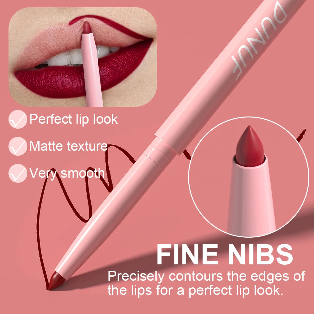 6pcs Waterproof Lip Liner Set Long Lasting