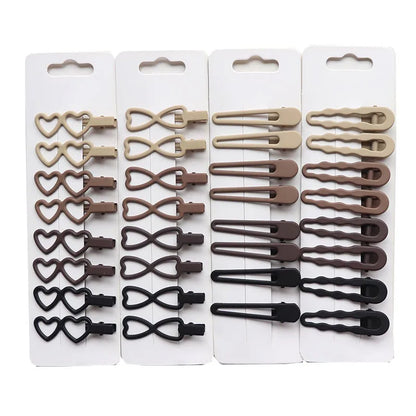 Vintage Frosted Geometry Hairpins Set 8pcs