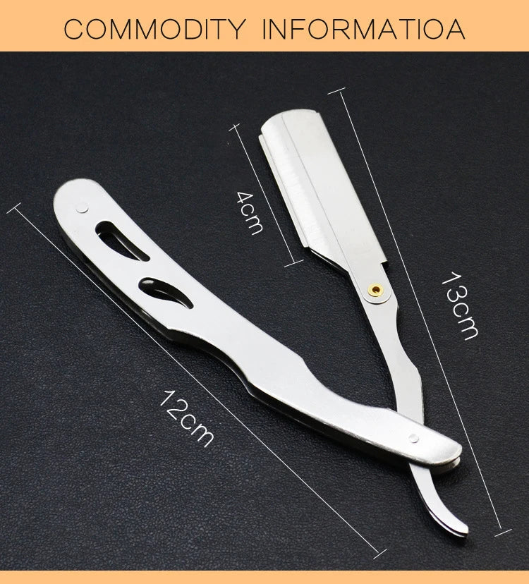 Stainless Steel Straight Razor Barber Pro