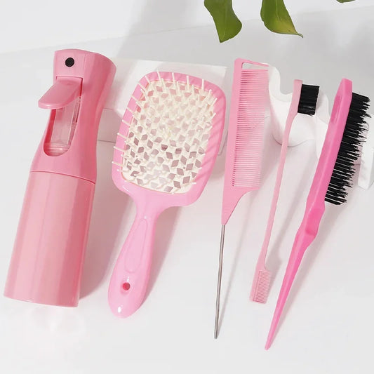 5pcs Hair Styling Comb Set Salon Pro Kit