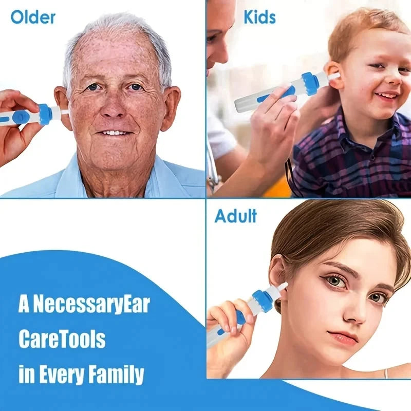 Electric Ear Wax Vacuum Cleaner Kit Portable