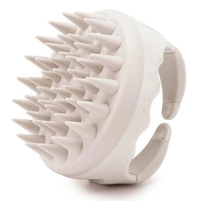 Silicone Scalp Massager Shampoo Brush Beige