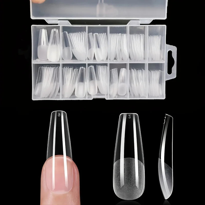 120Pcs Press On Nail Tips Full Cover Set Pro