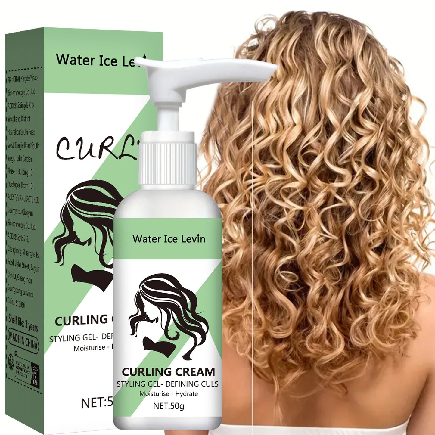 Curly Hair Styling Cream Moisture Shine Pro