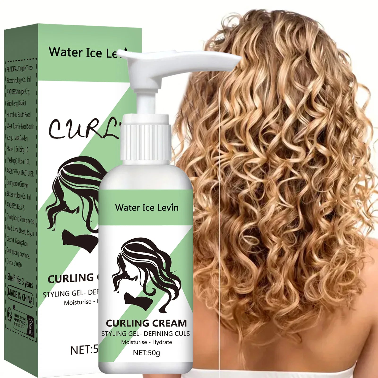 Curly Hair Styling Cream Moisture Shine Pro
